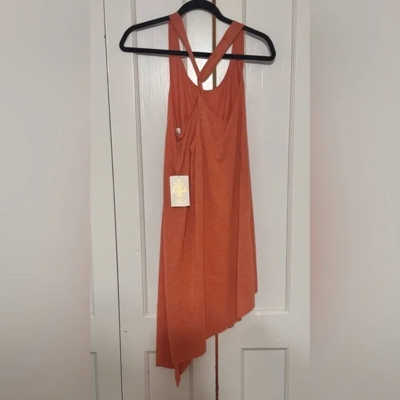 Becca It's a Breeze Twist Back Cover-Up Dress in Orange - Picture 5 of 7